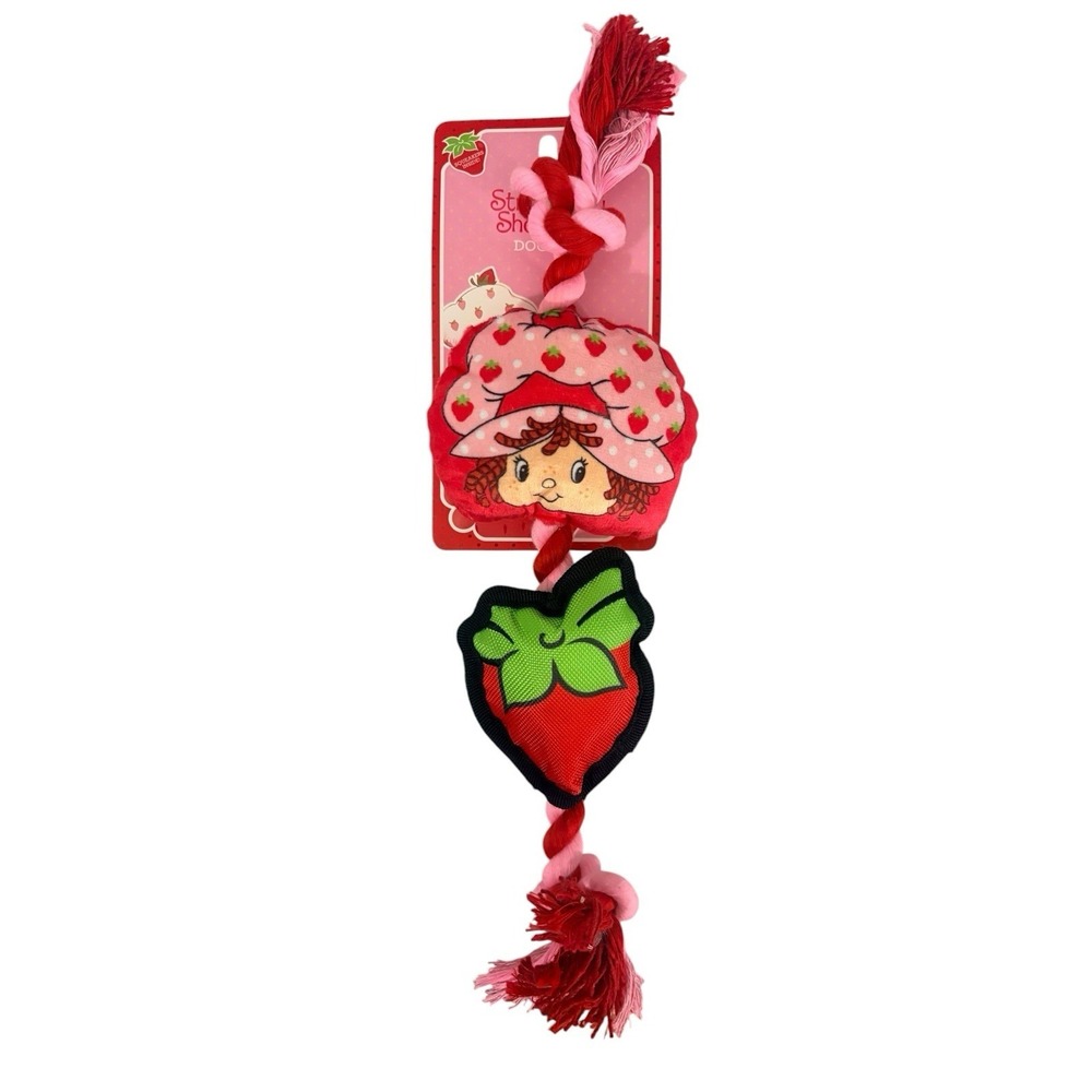 Brand‎ New Strawberry Shortcake Clinker & Squeaky 14"Dog Toy